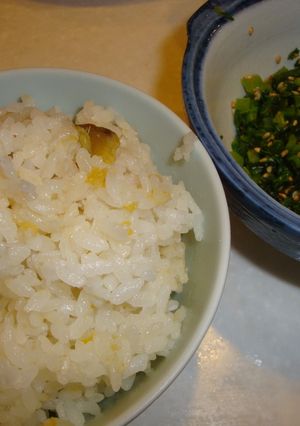 簡単サツマイモご飯＆大根葉っぱのふりかけ-レシピのメイン写真