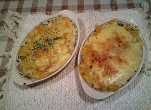蟹缶で！お手軽♪手作り蟹マカロニグラタン-レシピのメイン写真
