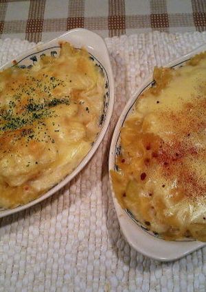 蟹缶で！お手軽♪手作り蟹マカロニグラタン-レシピのメイン写真