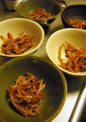 つくしのキンピラ-レシピのメイン写真