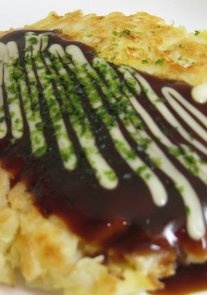 ボリューム満点☆もちもちお好み焼き-レシピのメイン写真