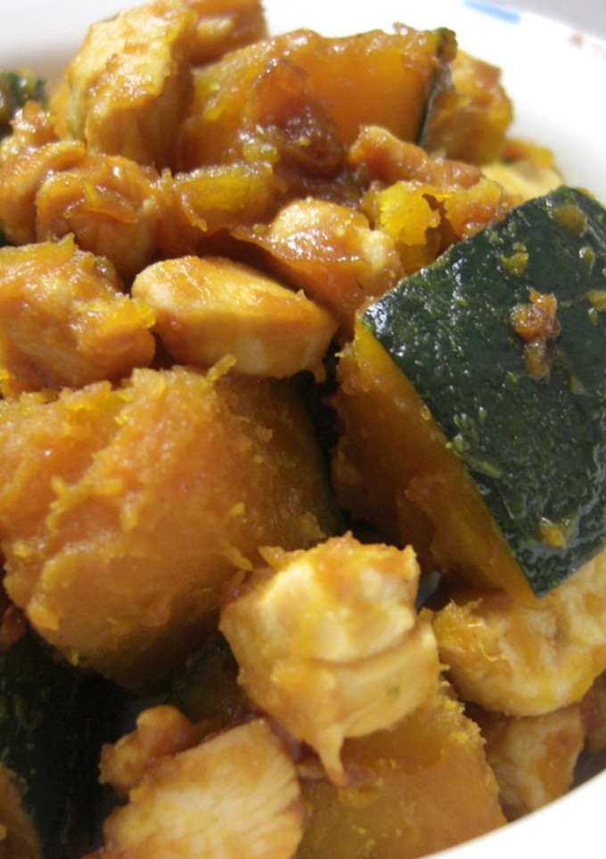 ✿簡単 かぼちゃと鶏肉の味噌炒め✿-レシピのメイン写真