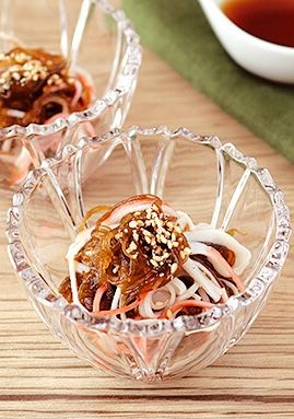 もずくとかにかまぼこの酢の物-レシピのメイン写真