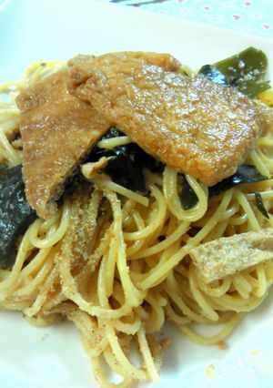 お揚げの和風すぱげてぃ-レシピのメイン写真