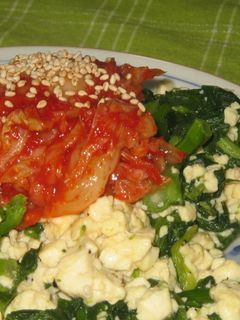 菜の花と豆腐の炒め物-レシピのメイン写真