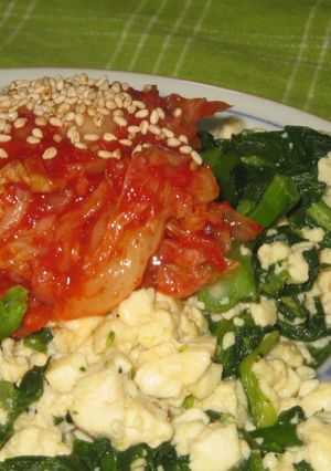 菜の花と豆腐の炒め物-レシピのメイン写真