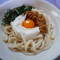 ネバネバ★納豆＆とろろ簡単うどん-レシピのメイン写真