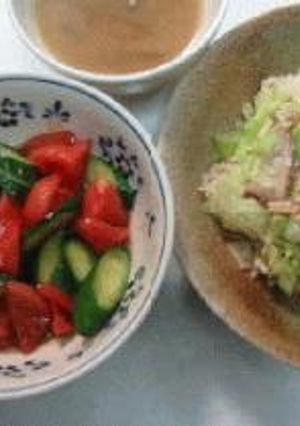 レタスとチャーシューの混ぜご飯　他　（9/11の晩ご飯）-レシピのメイン写真