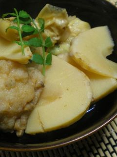 あさりのしんじょと竹の子の煮物-レシピのメイン写真