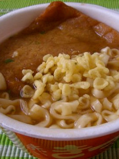 あんかけ赤いきつねうどん・・たぬき入り-レシピのメイン写真