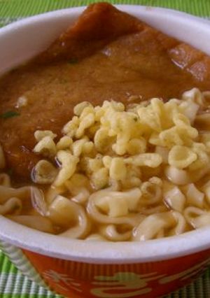 あんかけ赤いきつねうどん・・たぬき入り-レシピのメイン写真
