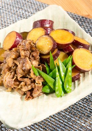 さつまいもと牛肉の甘辛煮-レシピのメイン写真