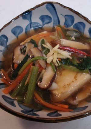 つるりん豆腐のたっぷり野菜あんかけ-レシピのメイン写真