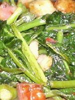 空心菜とベーコンの炒め物-レシピのメイン写真