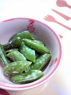 スナップえんどう☆めんマヨ和え-レシピのメイン写真