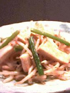高野豆腐とにんにくの芽のピリカラ炒め-レシピのメイン写真