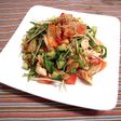 鶏のささみとキムチ納豆サラダ