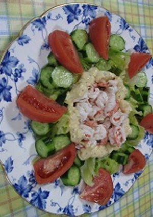 エビと野菜のごちそうサラダ-レシピのメイン写真