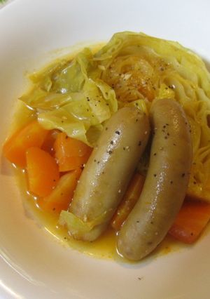 キャベツとウインナーのコンソメ煮-レシピのメイン写真