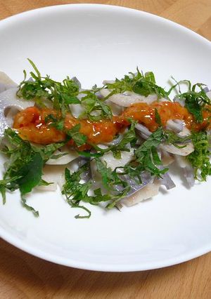 シャキシャキ蓮根と大葉のせ　-レシピのメイン写真