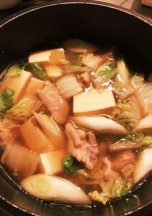 鶏肉で肉豆腐-レシピのメイン写真