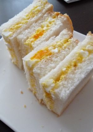 ２分で簡単！卵サンド☆お弁当朝ご飯に☆　-レシピのメイン写真