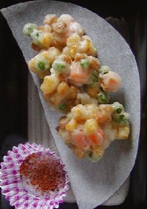 忙しい朝でも直ぐ出来る　一口かき揚げ-レシピのメイン写真
