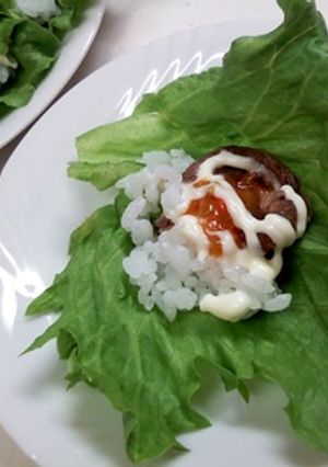 具ソースで簡単味付け　レタス巻きご飯-レシピのメイン写真