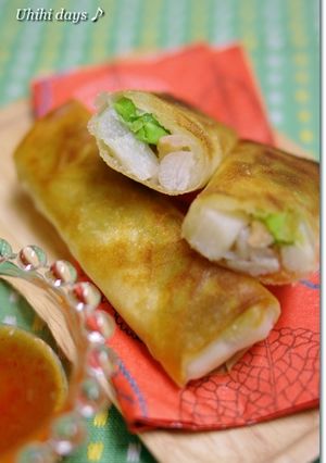えびとそらまめと長芋の春巻き-レシピのメイン写真