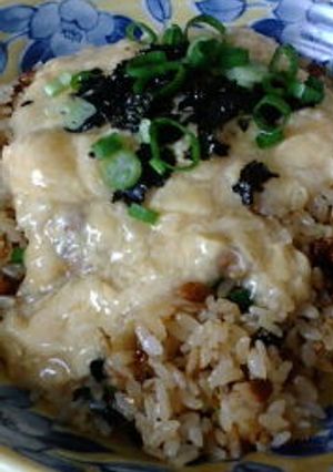 ピリ辛納豆チャーハン☆ふんわり卵のせ♪-レシピのメイン写真