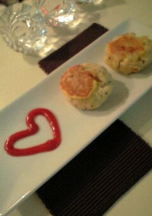 鶏挽き肉とじゃが芋のピカタ風-レシピのメイン写真