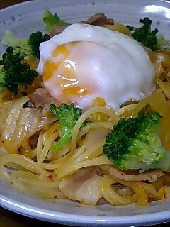 フライパンひとつでキムチパスタ-レシピのメイン写真