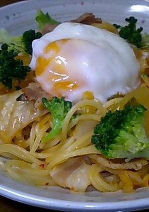 フライパンひとつでキムチパスタ-レシピのメイン写真