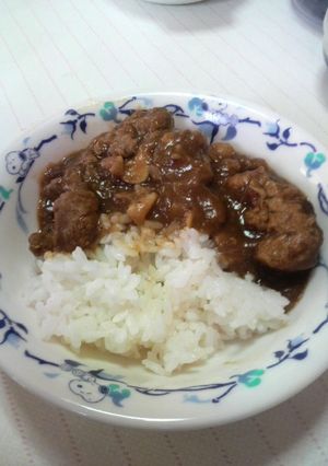 出汁三段活用♪大豆たんぱくカレー-レシピのメイン写真