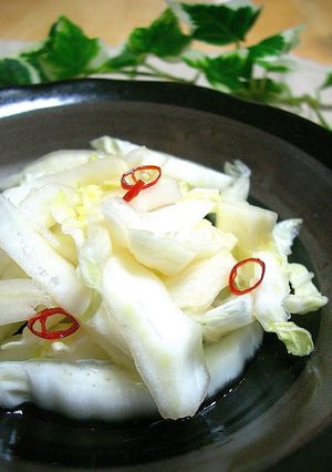 あとをひく　白菜の芯の甘酢漬け-レシピのメイン写真