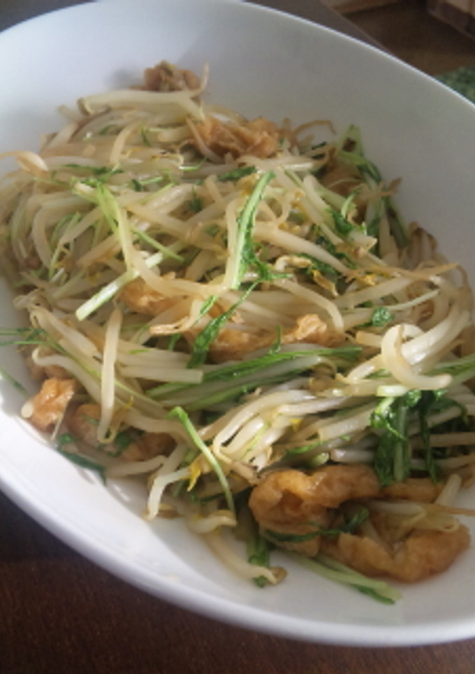 もやしと水菜の炒め煮-レシピのメイン写真