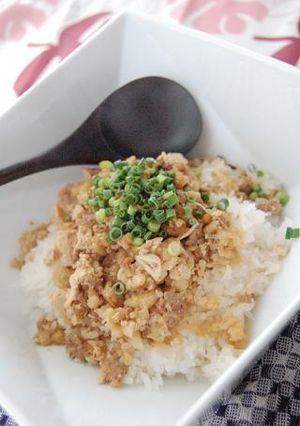 たぬき豆腐丼ぶり-レシピのメイン写真