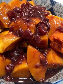 レンジでバターナッツかぼちゃのいとこ煮-レシピのメイン写真