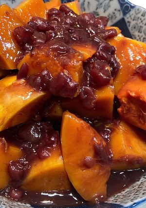 レンジでバターナッツかぼちゃのいとこ煮-レシピのメイン写真