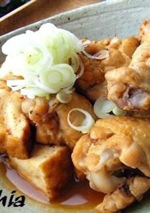 鶏手羽元と厚揚げのケチャップ煮-レシピのメイン写真