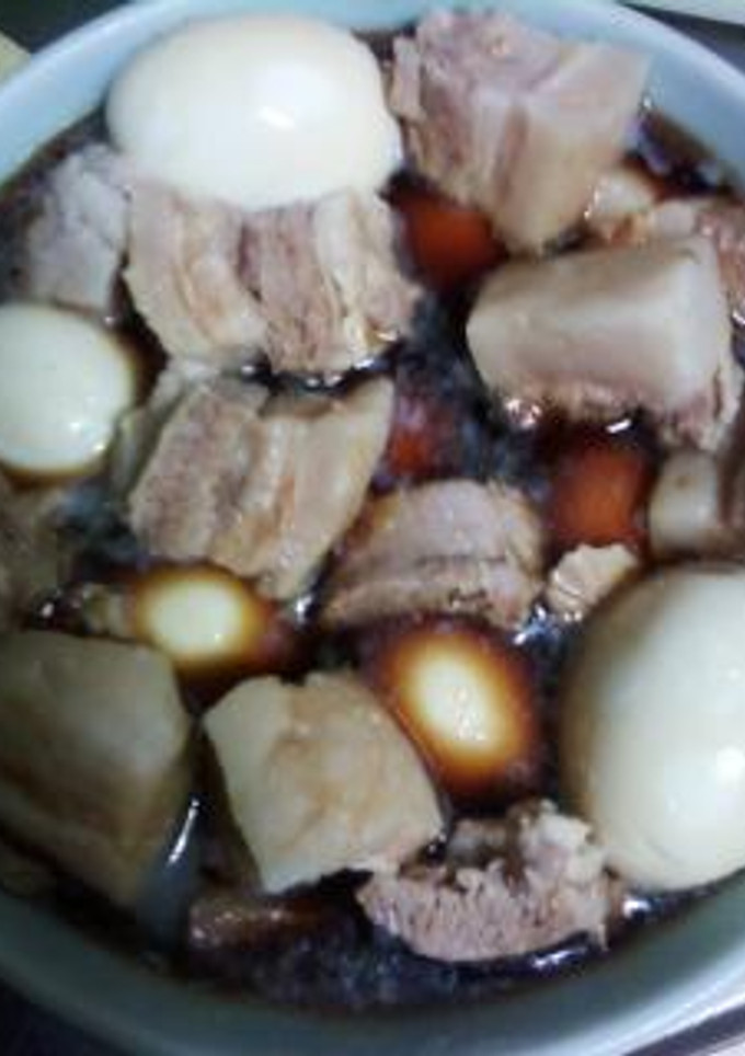 超簡単！　豚の角煮と味付け半熟煮卵。-レシピのメイン写真