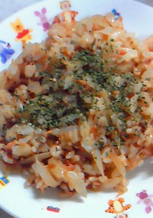 鮭と新玉葱のバター醤油ライス-レシピのメイン写真