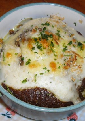 カレーの残りで♪カレーハンバーグラタン-レシピのメイン写真