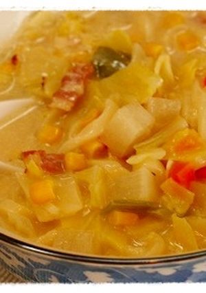 ♡ヘルシー！豆乳チャウダーうどん♡-レシピのメイン写真