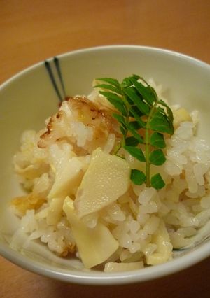 松山あげたっぷりの筍ごはん-レシピのメイン写真