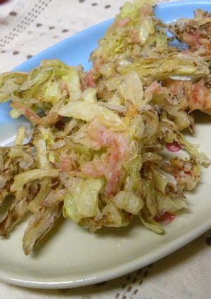 春キャベツとベーコンのかき揚げ！-レシピのメイン写真