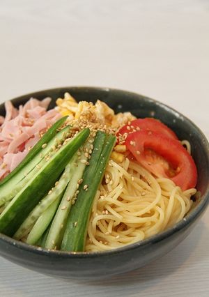 驚異！スパゲティーが冷やし中華に変身-レシピのメイン写真