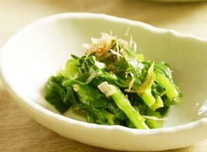 八百屋さんお薦め♪チンゲン菜花のお浸し-レシピのメイン写真