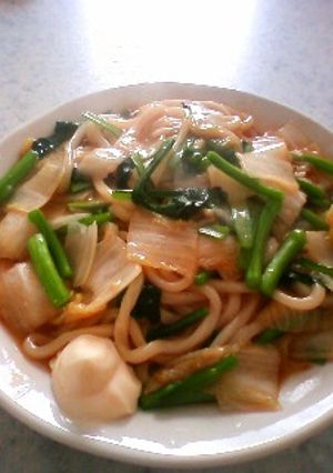 野菜たっぷりで!オイスターあんかけうどん-レシピのメイン写真