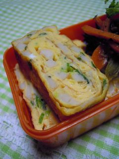 お弁当☆ちくわとネギの卵焼き-レシピのメイン写真
